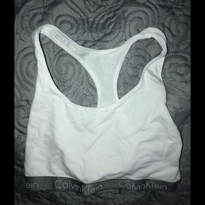 White Calvin Klein bra